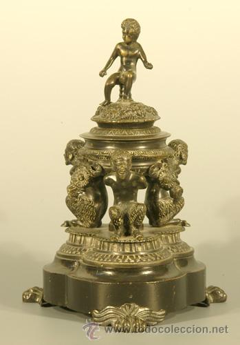 Antig&uuml;edades: ESPECIERO BRONCE OSCURO -SIGLO XIX- - Foto 1