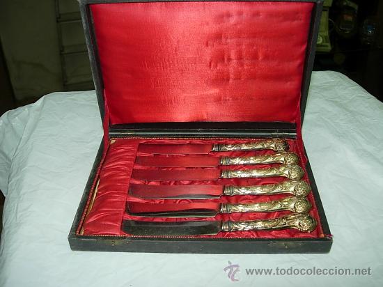 Antig&uuml;edades: juego 6 cuchillos&hellip;.. - Foto 1