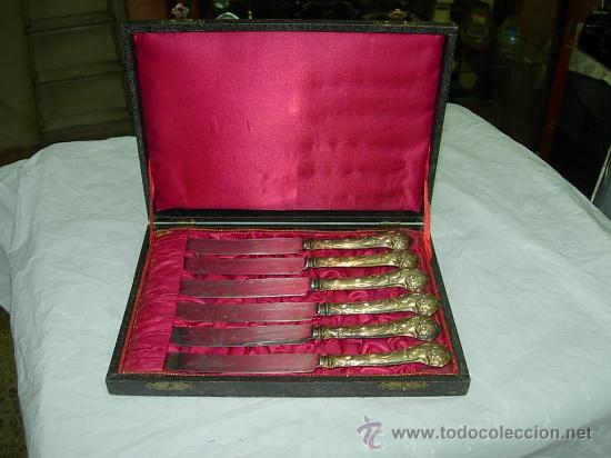 Antig&uuml;edades: juego 6 cuchillos &hellip;. - Foto 1