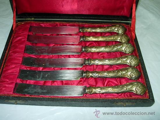 Antig&uuml;edades: juego 6 cuchillos &hellip;. - Foto 2