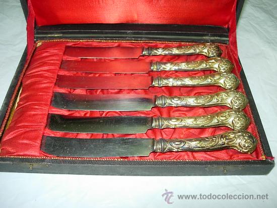 Antig&uuml;edades: juego 6 cuchillos&hellip;.. - Foto 2