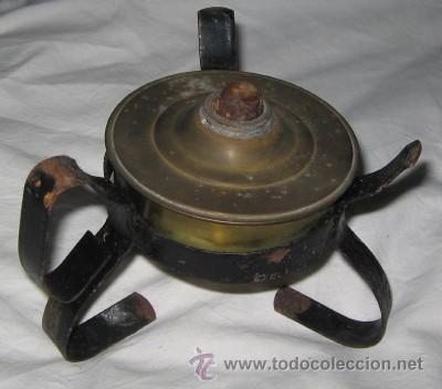 Antig&uuml;edades: ANTIGUO QUEMADOR DE LAT&Oacute;N - Foto 1