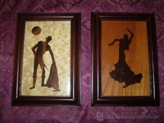 Oggetti Antichi: TORERO Y BAILADORA TODO EN MADERA