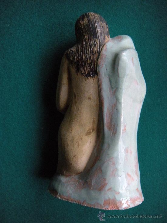 Antig&uuml;edades: MATERNIDAD. FIGURA DE BARRO ESMALTADO - Foto 4