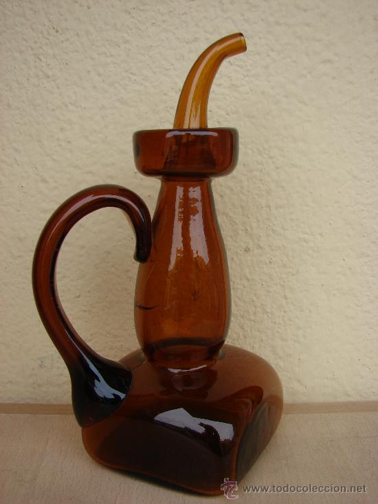 Antig&uuml;edades: ACEITERA ANTIGUA DE CRISTAL - Foto 2