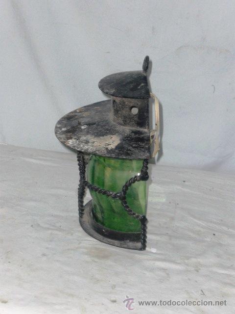 Antig&uuml;edades: BONITO Y DECORATIVO FAROL DE PARED. - Foto 5