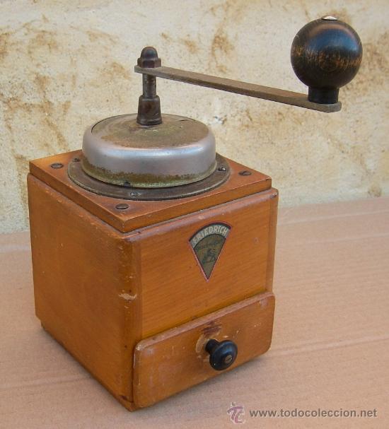 Oggetti Antichi: molinillo de cafe antiguo, fabricacion alemana marca FRIEDRICH   ,,, mol365