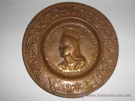 Antig&uuml;edades: ANTIGUO PLATO DE COBRE - Foto 1