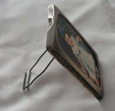 Antig&uuml;edades: MARCO DE PLATA PEQUE&Ntilde;O ANTIGUO - Foto 3