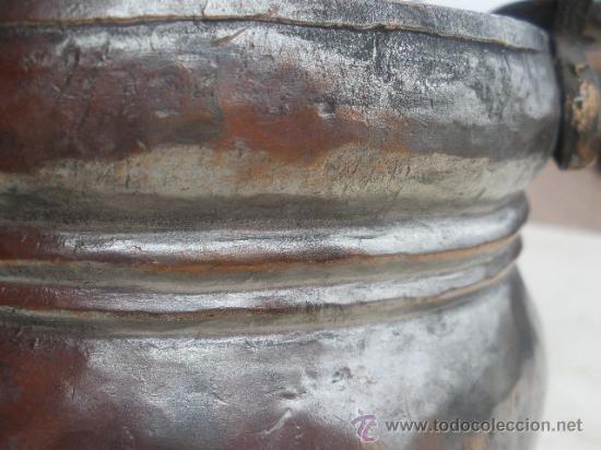 Antig&uuml;edades: ANTIGUA OLLA DE COBRE CON ASA. - Foto 7