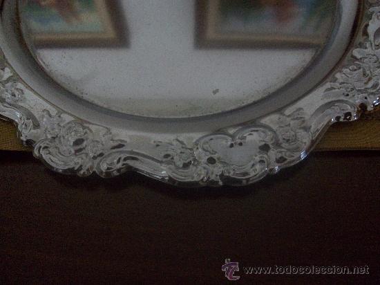 Antig&uuml;edades: bandeja plateada redonda - Foto 2