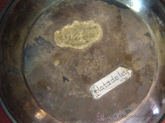 Antig&uuml;edades: BONITO PLATO DE PLATA CON PLAF&Oacute;N EN ESMALTE CON AVE - Foto 3