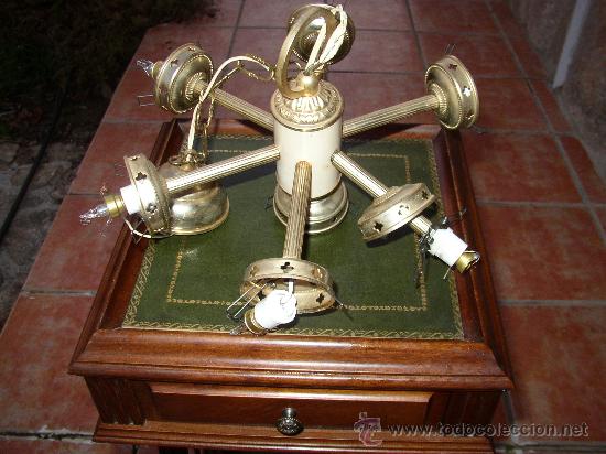 Antig&uuml;edades: CURIOSA L&Aacute;MPARA DE TECHO 20 CMS (SIN CADENA) 15 CMS DE BRAZO - Foto 1