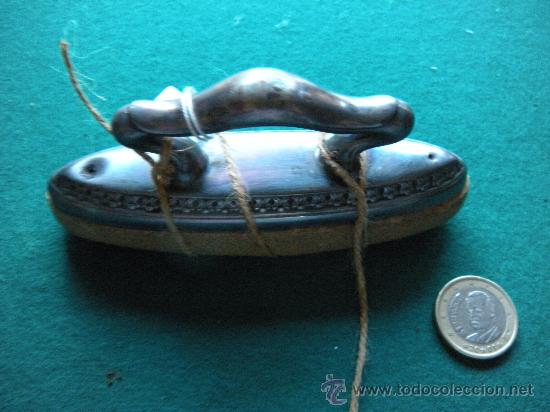 Antig&uuml;edades: ANTIGUO ABRILLANTADOR DE U&Ntilde;AS EN PLATA - Foto 1