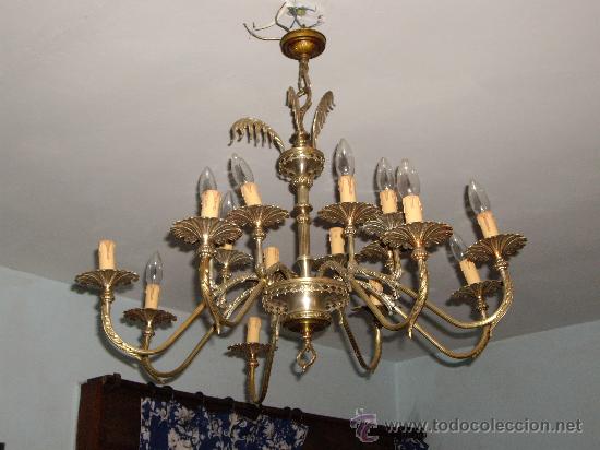 Antig&uuml;edades: LAMPARA DE SALON DE 16 LUCES - Foto 1