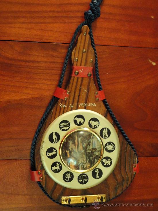 Oggetti Antichi: LLAVERO DE PARED DE MADERA RECUERDO DE PRADENA A&Ntilde;OS 80