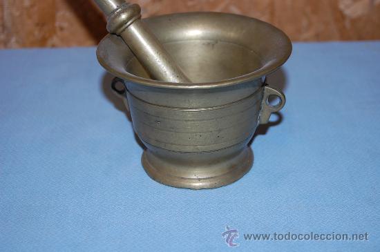 Antig&uuml;edades: ANTIGUO MORTERO ALMIREZ EN BRONCE CIRCA 1900 - Foto 3