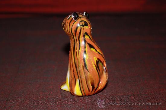 Antig&uuml;edades: BONITO TIGRE EN CRISTAL DE MURANO - Foto 2