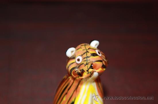 Antig&uuml;edades: BONITO TIGRE EN CRISTAL DE MURANO - Foto 3