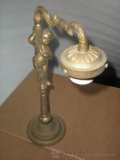 Antig&uuml;edades: LAMPARA BRONCE - Foto 1