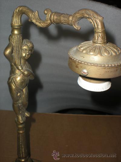 Antig&uuml;edades: LAMPARA BRONCE - Foto 2