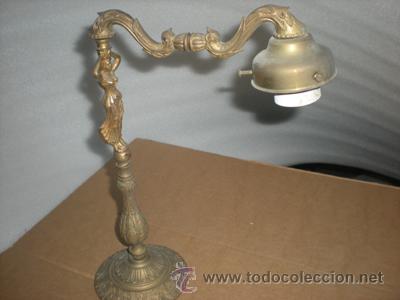 Antig&uuml;edades: LAMPARA BRONCE - Foto 1