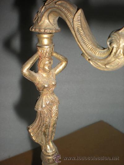 Antig&uuml;edades: LAMPARA BRONCE - Foto 2