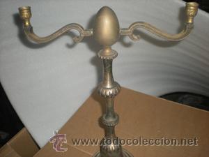 Antig&uuml;edades: CANDELABRO 2 BRAZOS - Foto 2