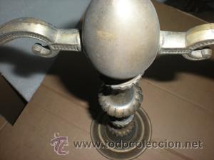 Antig&uuml;edades: CANDELABRO 2 BRAZOS - Foto 4