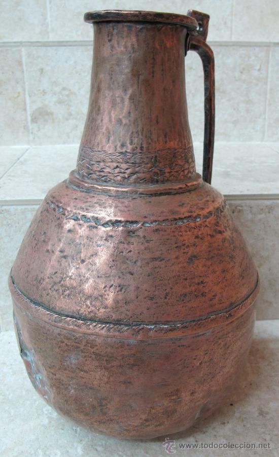 Antig&uuml;edades: ANTIGUO CANTARO DE COBRE - Foto 2