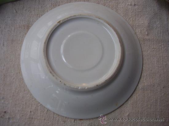Antig&uuml;edades: Plato peque&ntilde;o sin marca - Foto 2