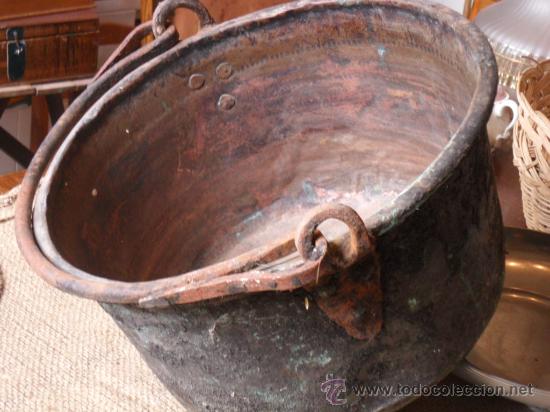Antig&uuml;edades: CALDERO DE COBRE ANTIGUO - Foto 2