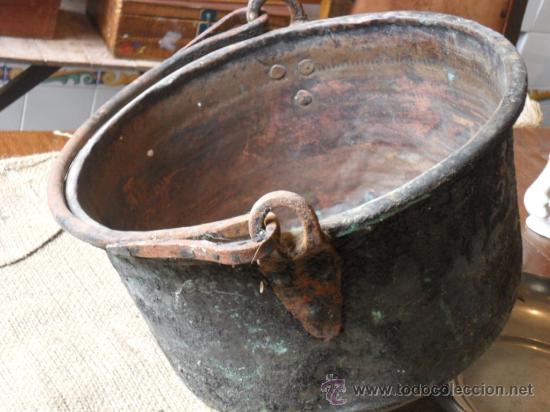Antig&uuml;edades: CALDERO DE COBRE ANTIGUO - Foto 3