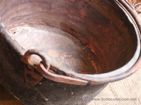 Antig&uuml;edades: CALDERO DE COBRE ANTIGUO - Foto 4