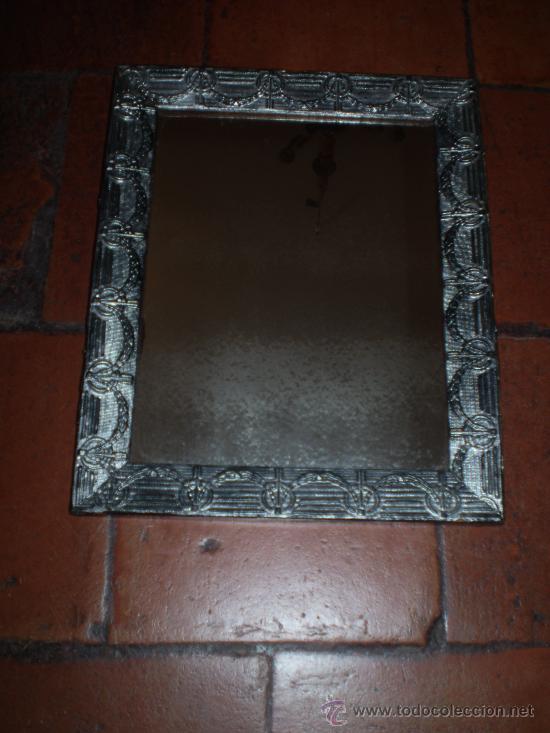 Antig&uuml;edades: ESPEJO S XIX PLATEADO - Foto 1