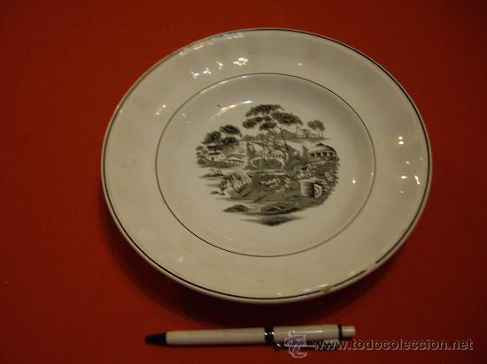 Antig&uuml;edades: PLATO DE PORCELANA ARADAS AVEIRO - Foto 1