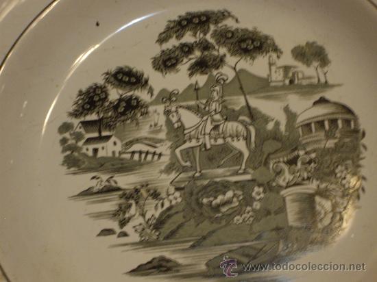 Antig&uuml;edades: PLATO DE PORCELANA ARADAS AVEIRO - Foto 2