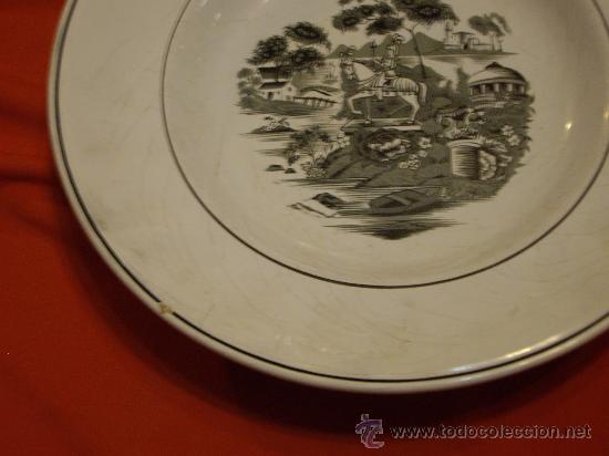 Antig&uuml;edades: PLATO DE PORCELANA ARADAS AVEIRO - Foto 4