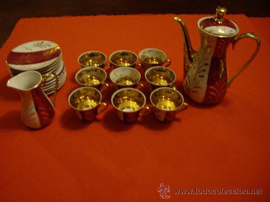 Antig&uuml;edades: JUEGO DE CAFE DE PORCELANA - Foto 1