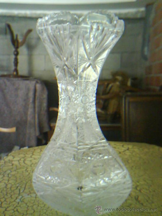 Antig&uuml;edades: JARRON DE CRISTAL TALLADO - Foto 1