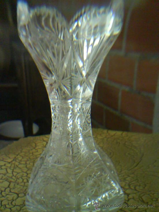 Antig&uuml;edades: JARRON DE CRISTAL TALLADO - Foto 4