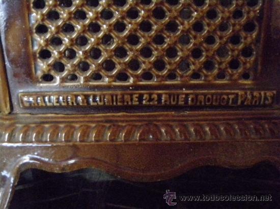 Antig&uuml;edades: estufa de hierro fundido esmaltada (en miniatura) - Foto 4