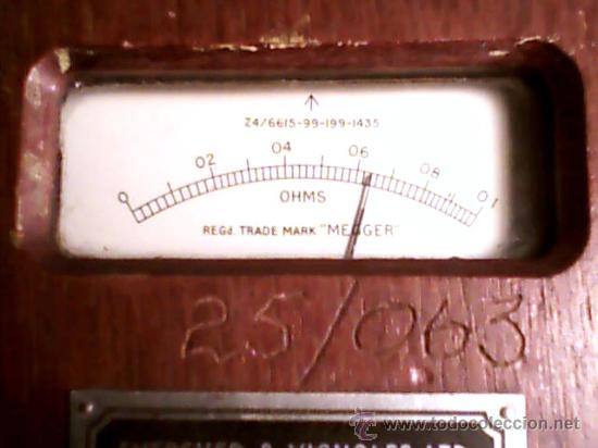 Antig&uuml;edades: OHMMETER  EVERSHED&VIGNOLES (OHMIMETRO) - Foto 7
