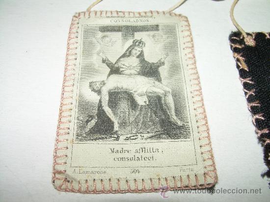 Antig&uuml;edades: ANTIGUO ESCAPULARIO DE TELA - Foto 2