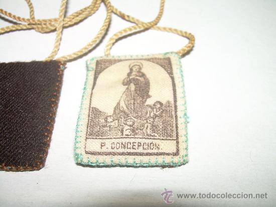 Antig&uuml;edades: ANTIGUO ESCAPULARIO DE TELA - Foto 2