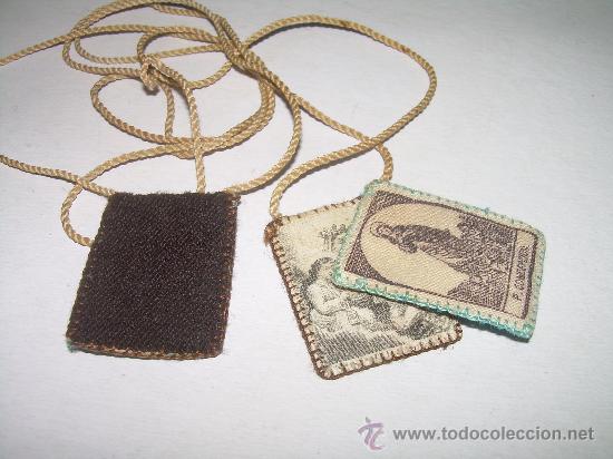 Antig&uuml;edades: ANTIGUO ESCAPULARIO DE TELA - Foto 4