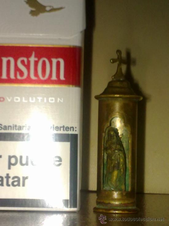 Antig&uuml;edades: CAPILLA  DE  BRONCE..............INCLUYE  LA  VIRGEN.............BELLISIMA - Foto 1