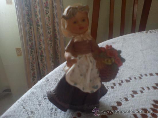 Antig&uuml;edades: figura de poliresina .8cnt alto.distribuido por color baby,s,l.ibi (alicante) mas 3&euro; gasto envio