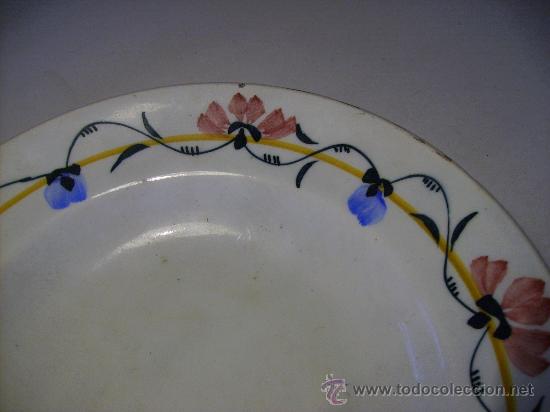 Antig&uuml;edades: Plato de ceramica - Foto 2