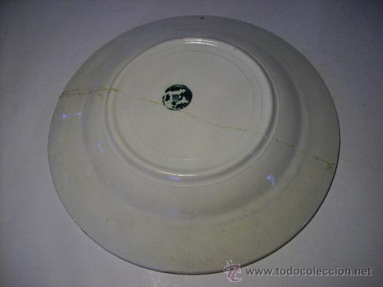 Antig&uuml;edades: Plato de ceramica - Foto 3